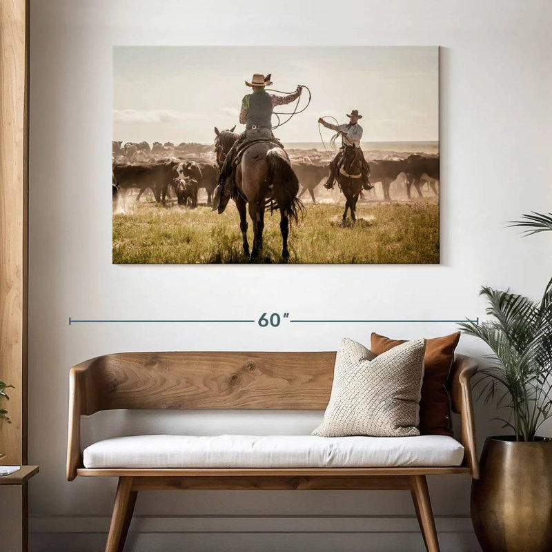 Brampt Cattle Drive Day, 32" H x 48" W