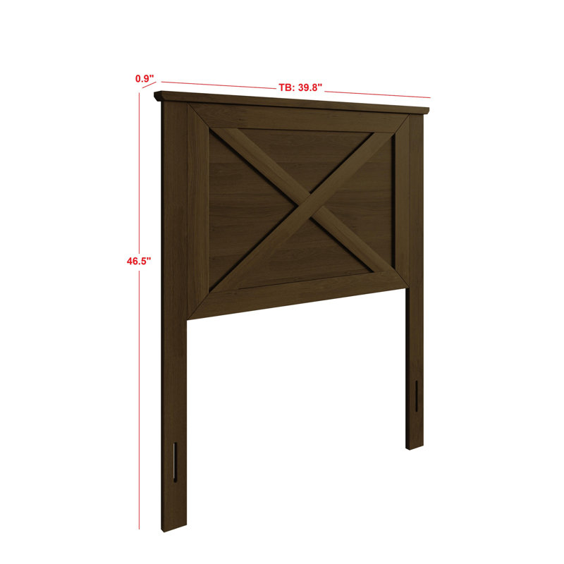 Tête de lit simple Raleigh, Lit simple, Brun