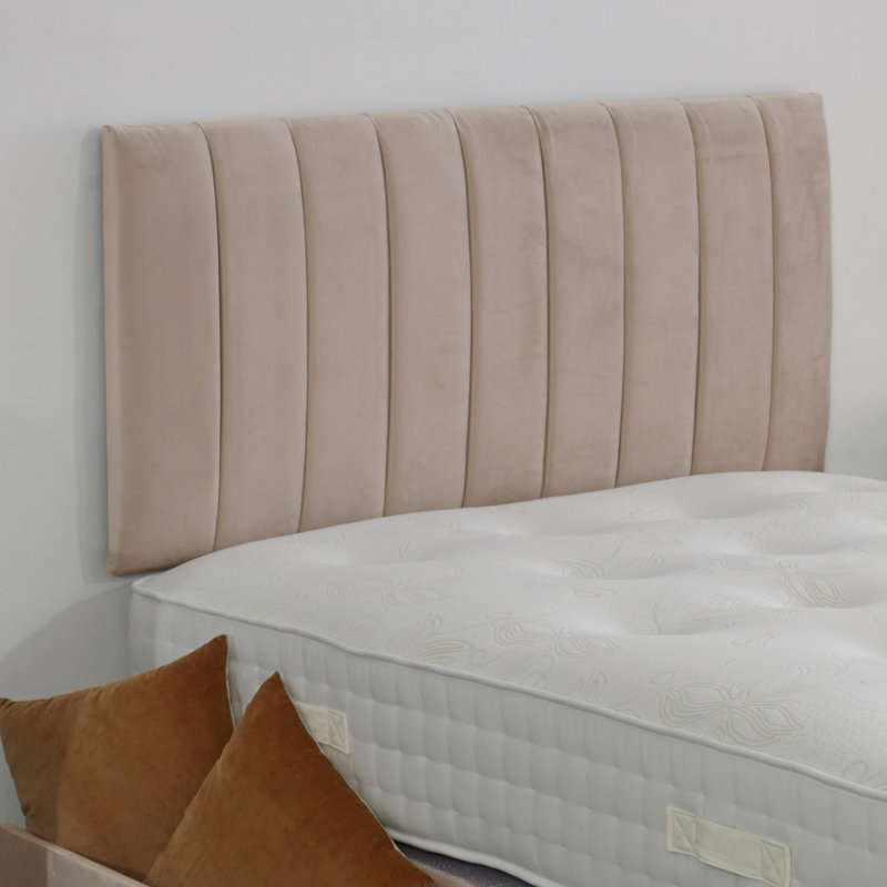 Upholstered Bed with Mattress, Small Double (4'), Coffee
