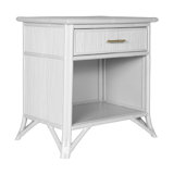 1 - Drawer Rattan Nightstand
