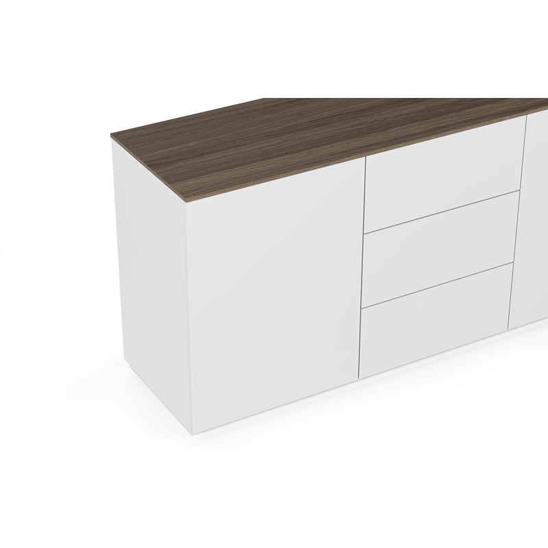 Elswick 180cm Sideboard, Brown/White