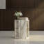 Table d'appoint hexagonale en marbre véritable