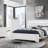 Shaker White Bed With LED-672809584