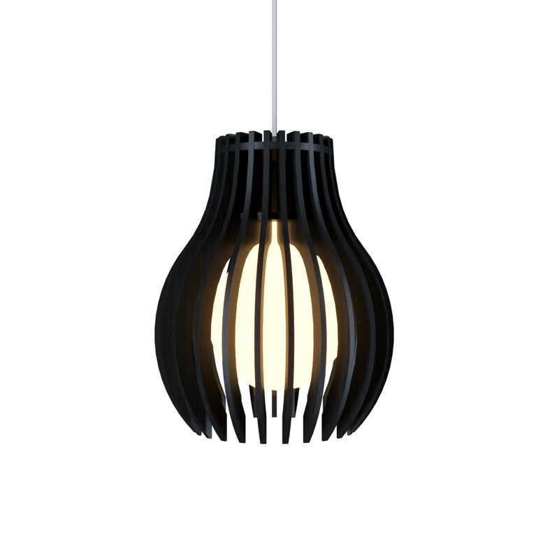 Stecche Di Legno 1 - Light Pendant, Charcoal, Charcoal