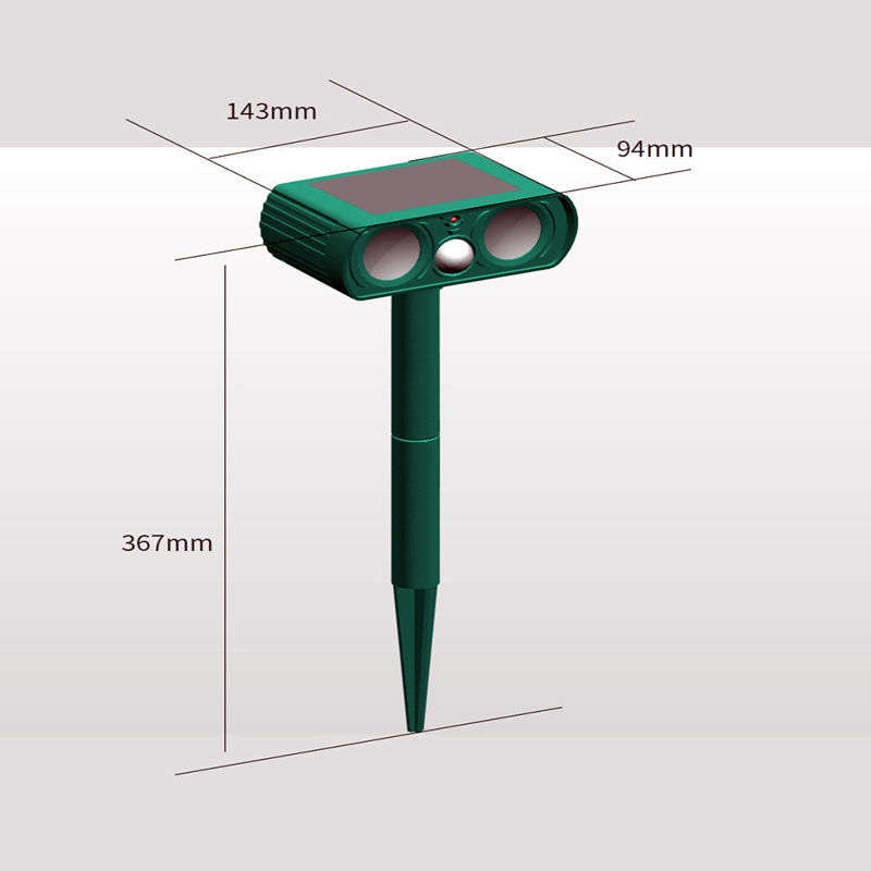 Projecteur DEL vert à énergie solaire