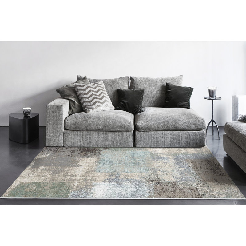 Abstract Indoor Rug, Rectangle 7'10" x 10'10"