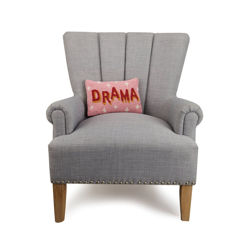 Drama Wool Hook Throw Pillow - 8x12"