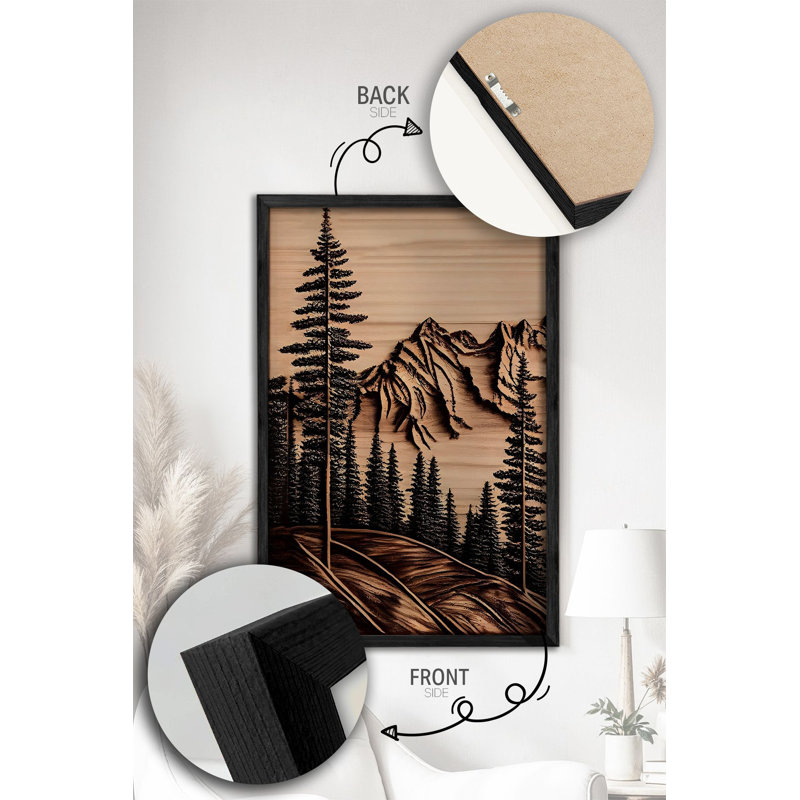 Ensemble de 3 panneaux décoratifs élégants en bois aggloméré, cadre en bois massif, 13,4 x 19,3 x 0,6 pouces | Œuvre d'art 100% MDF avec impression numérique | Parfait pour le salon, la chambre à coucher et le bureau, design élégant et moderne