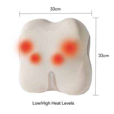 Masseur de soutien pour le bas du dos - Avec contrôle de l'application, 4 modes, température réglable, arrêt automatique, pour un massage quotidien de la taille et du dos | Confort de conduite long | Cadeau de Noël parfait