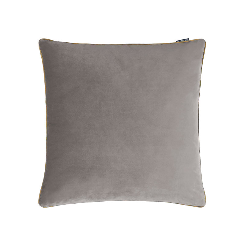 Meridian Square Cushion, Charcoal/Moss