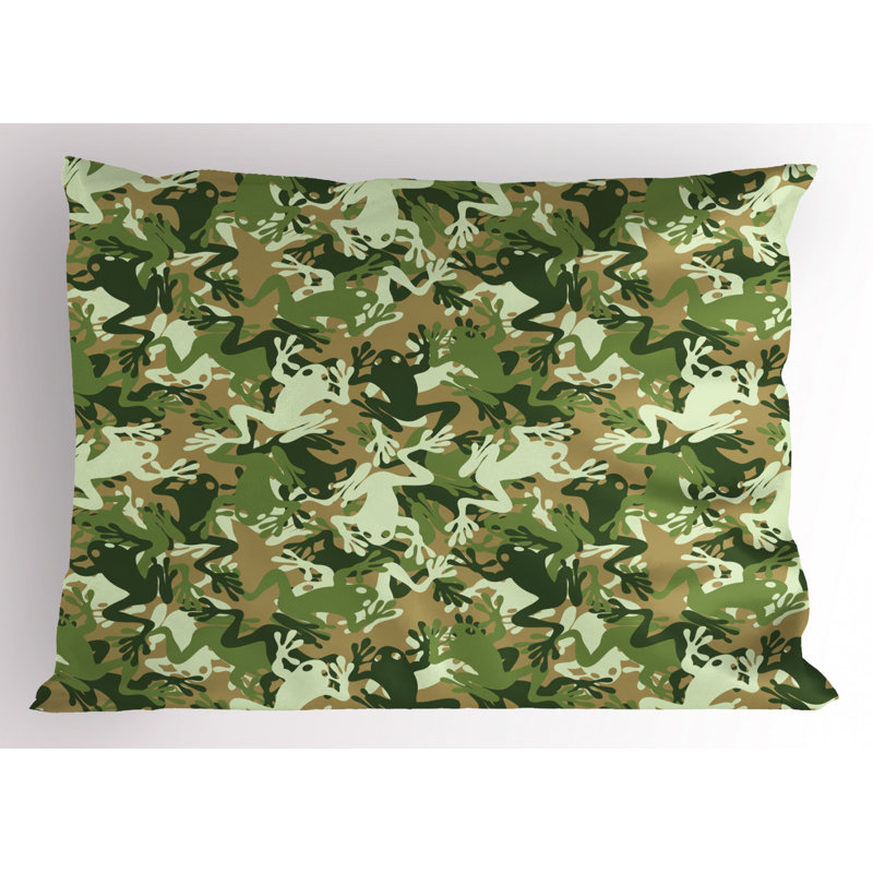Camo Machine Printed Sham Set, Twin
