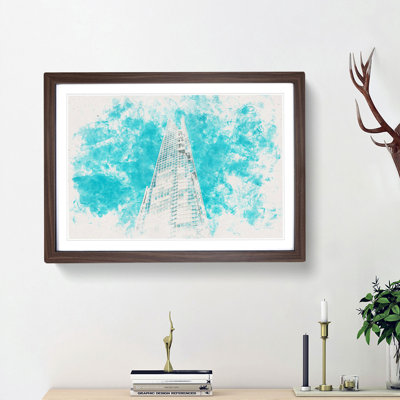 The Shard in London England - Picture Frame Painting Print