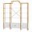 78 Inch 4 Tiers Home Office Bookcase Bookshelf, Storage Cabinet Display Shelf, X Bar