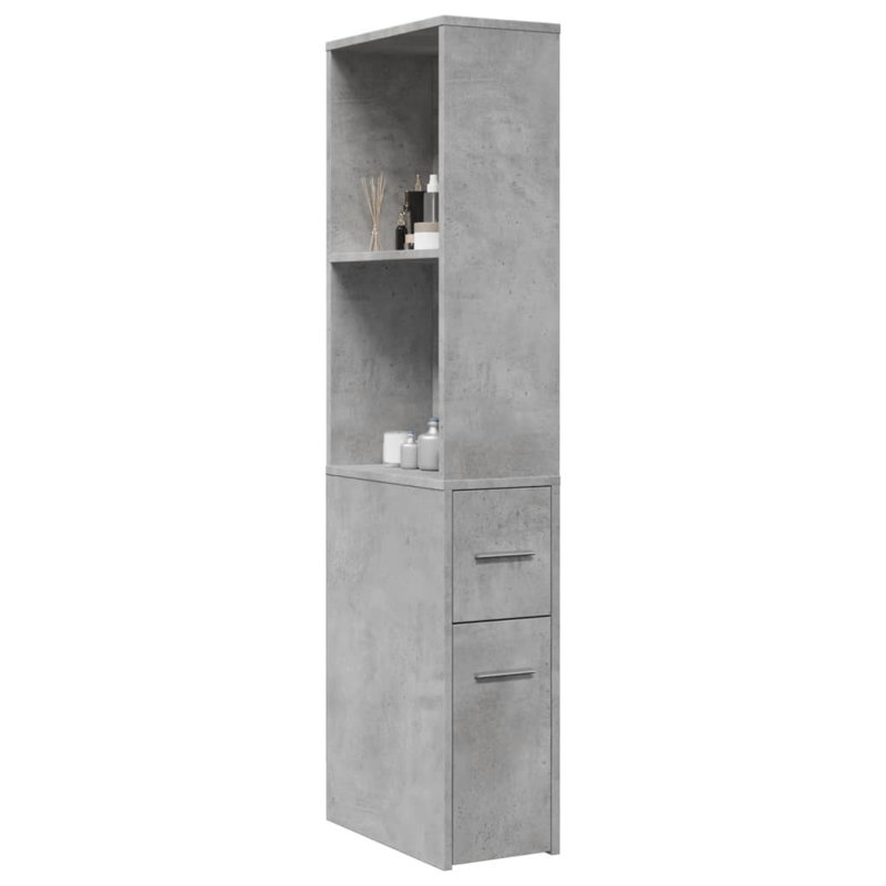 Damariscotta Bathroom Cabinet, Concrete grey