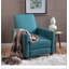 Fauteuil inclinable manuel en lin-1572612987