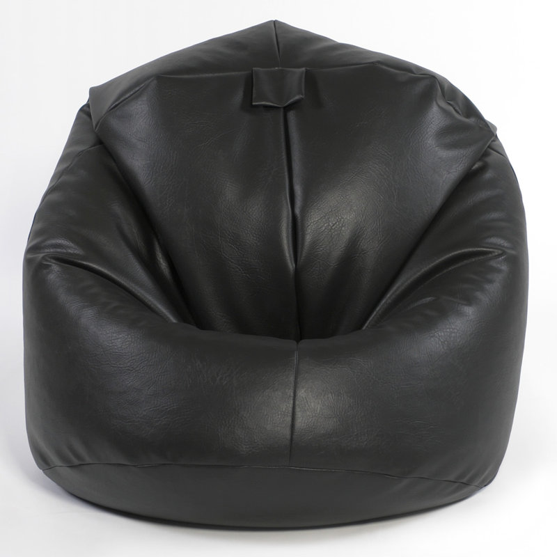 Atherstone Faux Leather Bean Bag Chair, Black