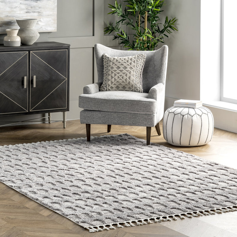 Tapis gris Sadler, Rectangle 5 pi 3 po x 8 pi 2 po