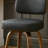 26" Swivel Upholstered Counter Stool with Walnut-Finish Bentwood Frame-114223066-114223068