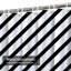 Rideau de douche noir à rayures diagonales noir et blanc avec 12 crochets-129035488
