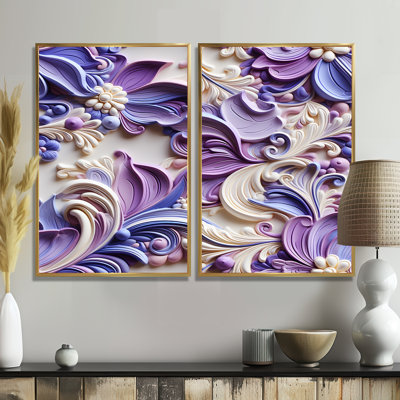 Mauve et lavande mauve - Paisley