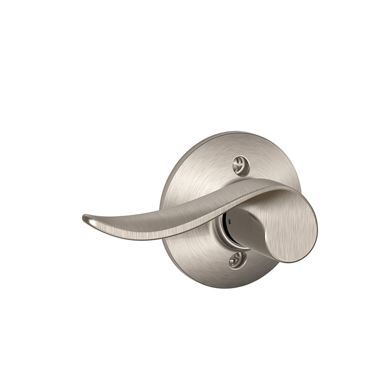 Sacramento Lever Non-Turning Lock, Left Hand, Satin Nickel