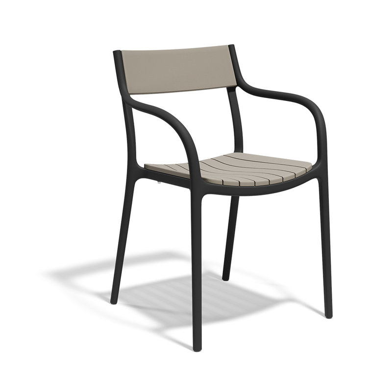 Madison Slats Chair, Tortora, Black
