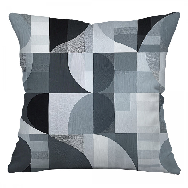 Patterns Throw Pillow, Abstract Twill Pillows, Square 20"