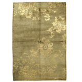 Handmade Silk and Wool Area Rug