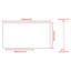 Miroir mural rectangulaire avec cadre pour salle de bain salon chambre à coucher