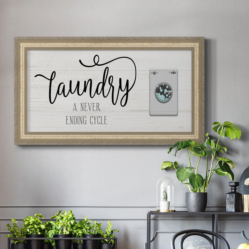 " Never Ending Laundry ", 21" H x 37" W x 2.5" D