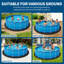 Heavy Duty Geotextile Pool Liner Pad for Above Ground Pools – Non-Woven, Eco-Friendly, Puncture & Weed Barrier, Extends Liner Life, Pool Protector – Shape: Round, Size: 18Ft