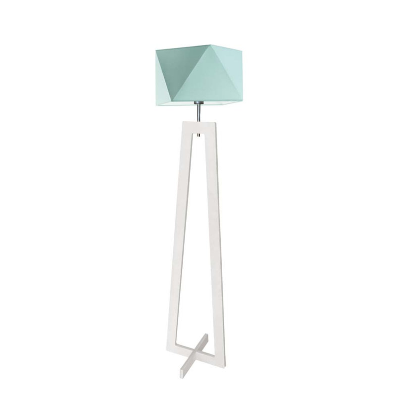 Ayaab 152cm Traditional Floor Lamp, White, Mint