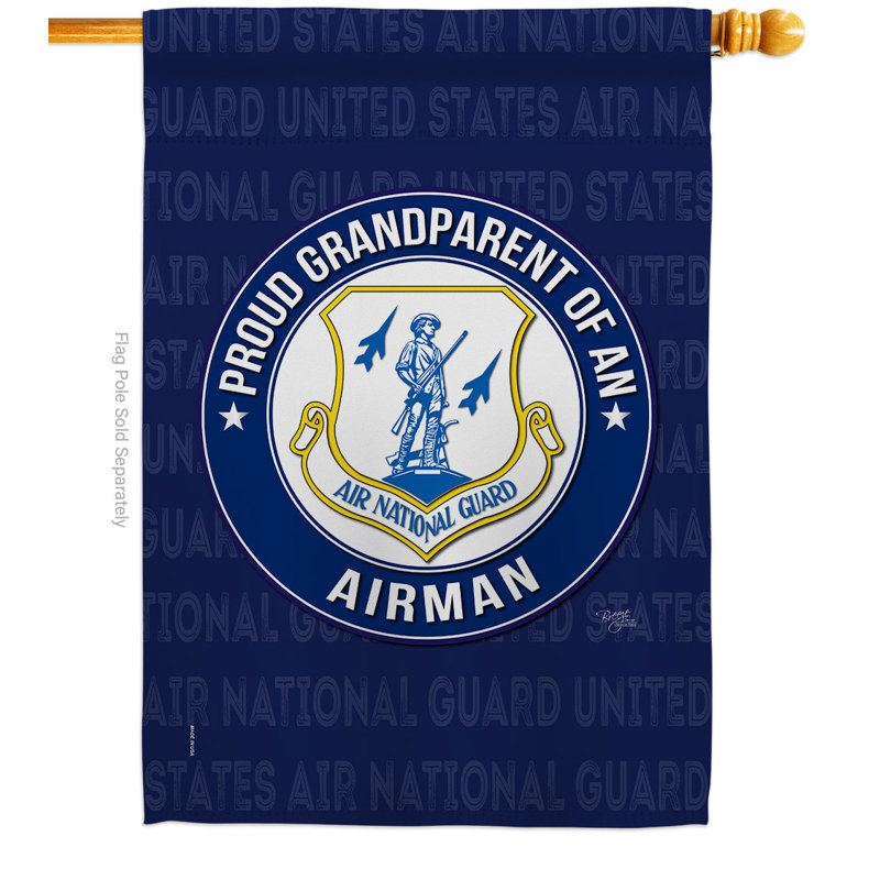 Drapeau de maison en polyester grand-père H 40 po x l 28 po Air Force Proud