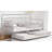 Silver Finish Contemporary Style 1Pc Twin Metal Daybed With Trundle Pipe Framework Full Metal Structure And Mattress Ready-326791046