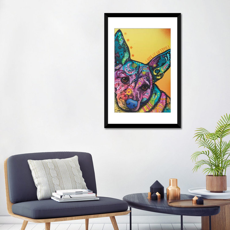 «Tink», reproduction d'impression sur toile, Papier d'art encadré noir, Blanc, H 32 po x l 24 po x P 1 po