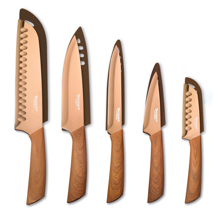 Hampton Forge™ Tomodachi™ Raintree - 10 Piece Knife Set with 5 Matching  Blade Guards, Copper Titanium & Reviews