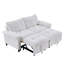 Canapé-lit convertible en velours avec matelas dépliable-955437699