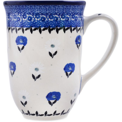 Poterie polaise 19 oz. Tasse en grès - Coquelicots dans la neige