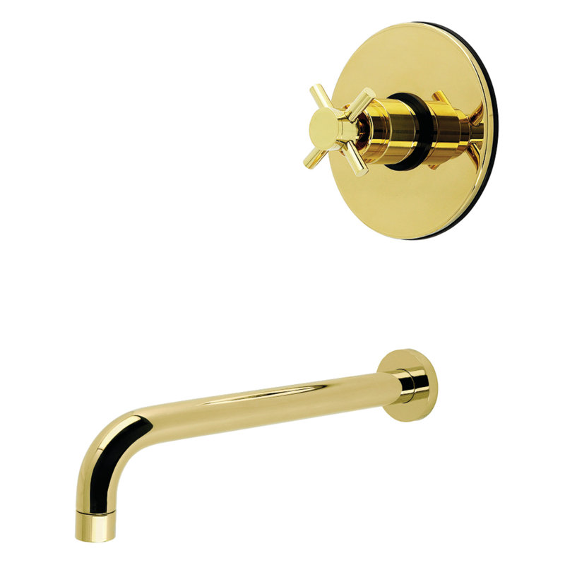Kingston Brass Concord Single-Handle Pressure Balanced Tub Faucet, Polished Brass