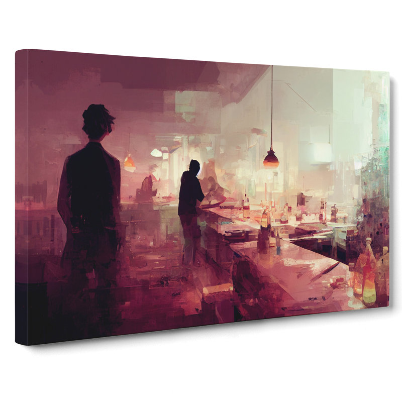 Cocktail Bar Vol.2 - Wrapped Canvas Painting, 35cm H x 50cm W x 3cm D