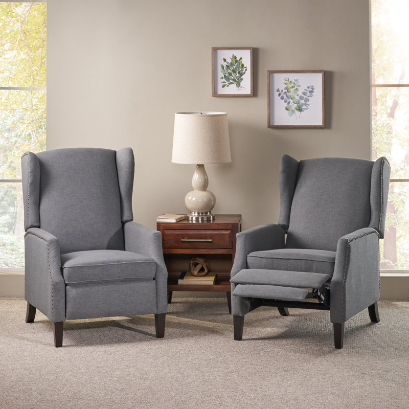 Fauteuil inclinable manuel Yedda, Gris anthracite
