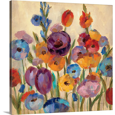 "i" par silvia vassileva,, reproduction d’art sur toile Garden Hue