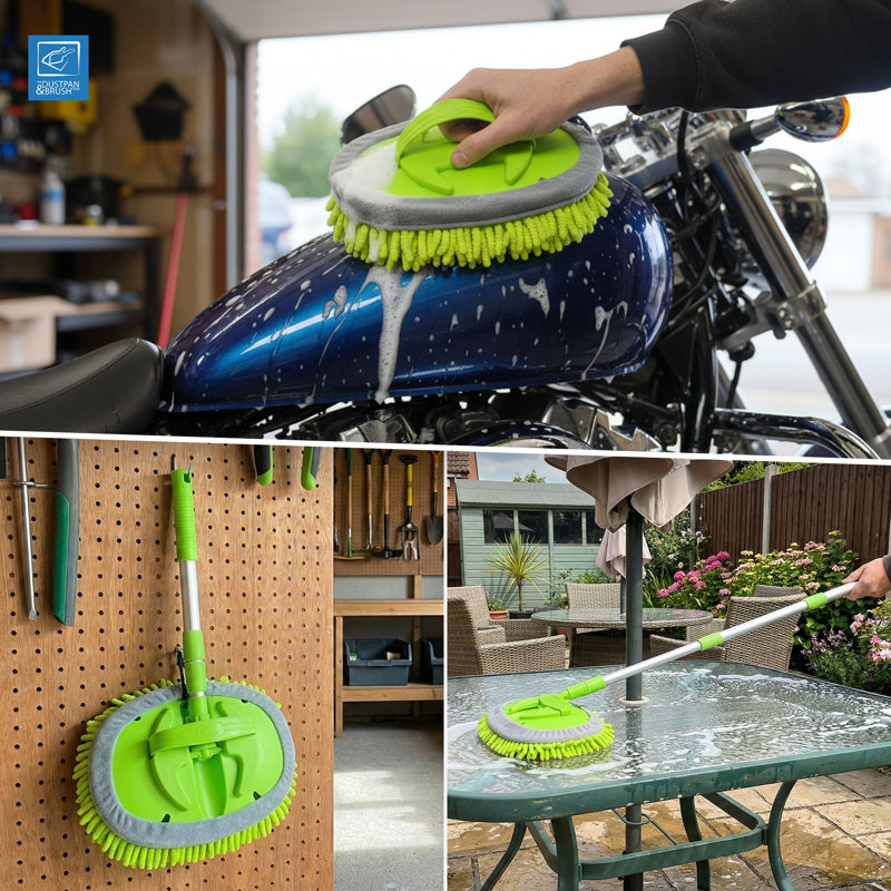 Telescopic Chenille 2-in-1 Car Wash Mop