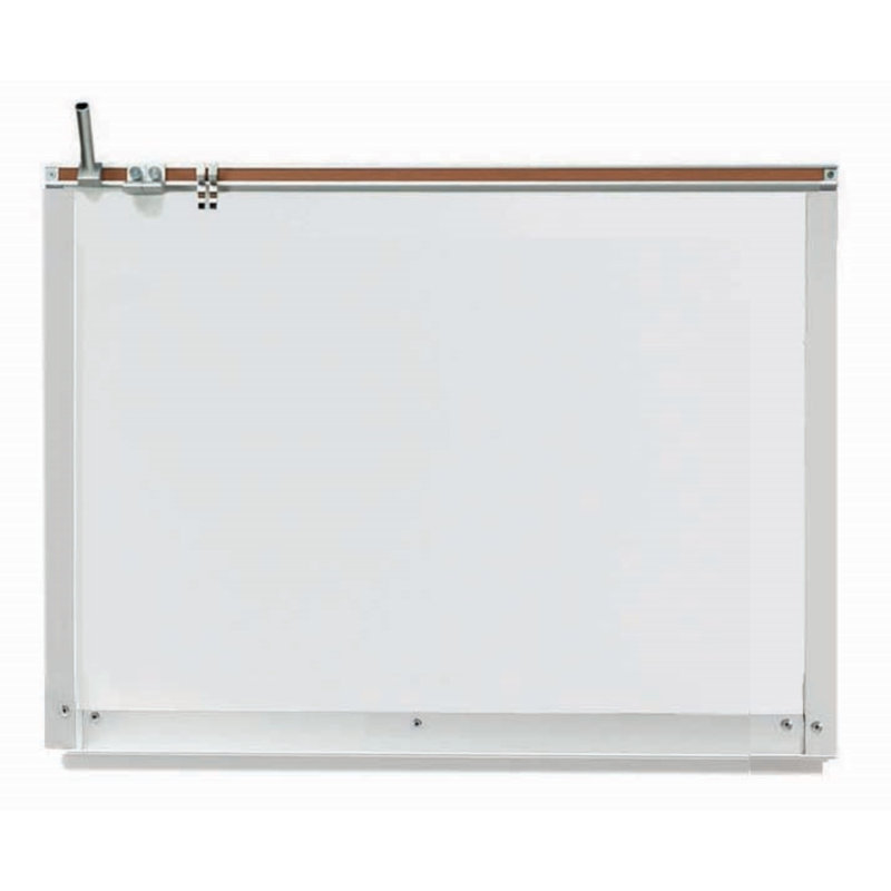 Tableau blanc magnétique à cadre en aluminium, H 1 pi 6 po x l 2 pi