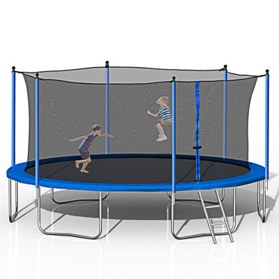 14Ft  Trampoline With Safety Enclosure Net
