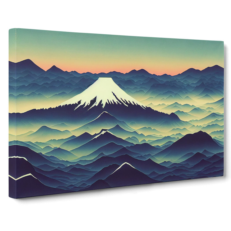 XXX-H1022-WF-6342X Mysterious Japanese Mountains - Wrapped Canvas Print