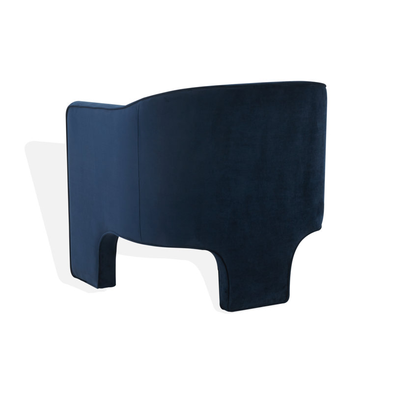 Upland Upholstered Armchair, Navy Velvet