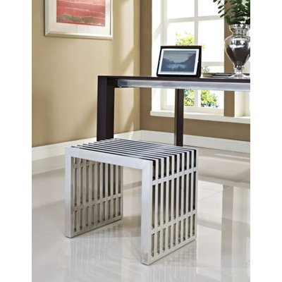 Trino Stainless Steel Bench