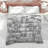 Gray White Rectangles Comforter-130425634