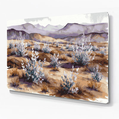 «Southwestern Plants Sagebrush», art mural en métal brun 185